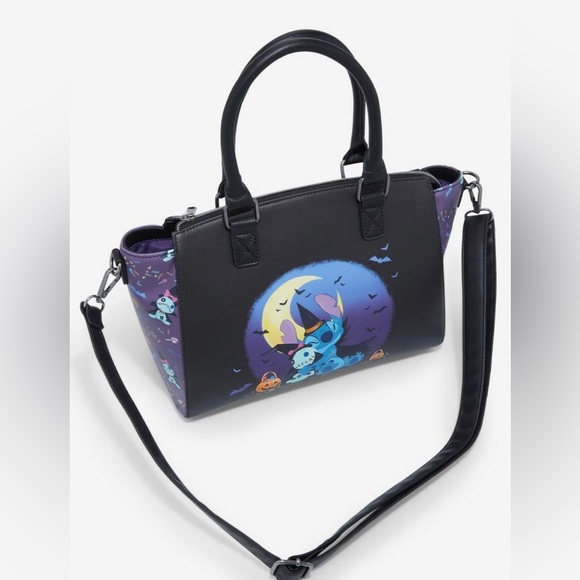 Loungefly X Disney Lilo & Stitch Halloween Scrump & Stitch Satchel Bag NWT 🦇🎃 - Picture 9 of 9